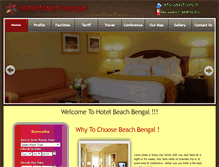 Tablet Screenshot of hotelbeachbengal.com